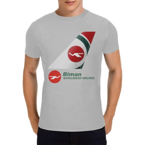 Biman Bengladesh Airlines Men's T-Shirt in USA Size Alternative view of Biman Bengladesh Airlines Men's T-Shirt in USA Size