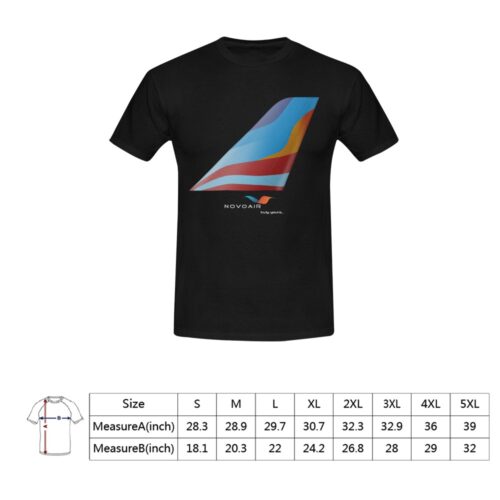 NovoAir Aviation Airline Tee, black