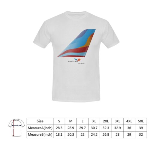NovoAir Aviation Airline Tee, white