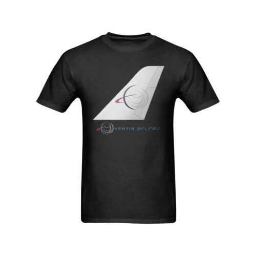 Vertir Airlines Aviation Airline Tee, black