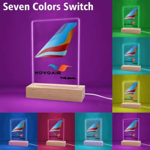 NovoAir Acrylic Print with Dynamic 7-Color Lighting Alternative view of NovoAir Acrylic Print with Dynamic 7-Color Lighting