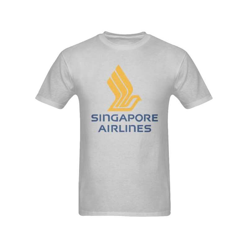 Singapore Airlines Logo Men's T-Shirt in USA Size
