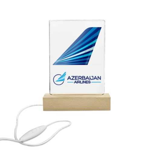 Azerbaijan Airlines Acrylic Print with Dynamic 7-Color Lighting