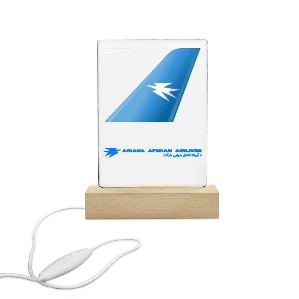Ariana Afghan Airlines Acrylic Print with Dynamic 7-Color Lighting