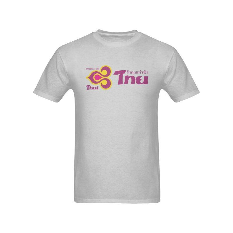 Thaï Airways International Old Colors Thaï Script Men's T-Shirt in USA Size