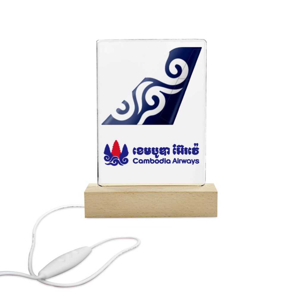 Cambodia Airways Acrylic Print with Dynamic 7-Color Lighting