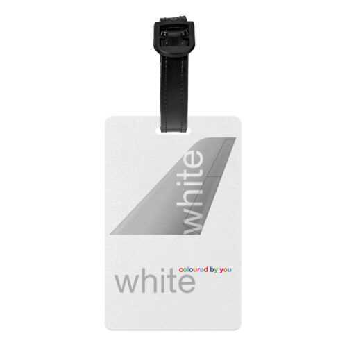 White Airways Airlines Logo PVC Luggage Tag Alternative view of White Airways Airlines Logo PVC Luggage Tag