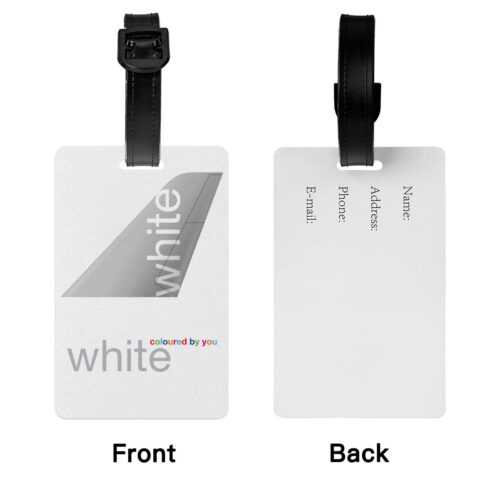 White Airways Airlines Logo PVC Luggage Tag