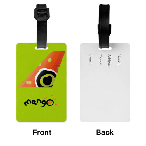 Mango Airlines Airline Logo PVC Luggage Tag