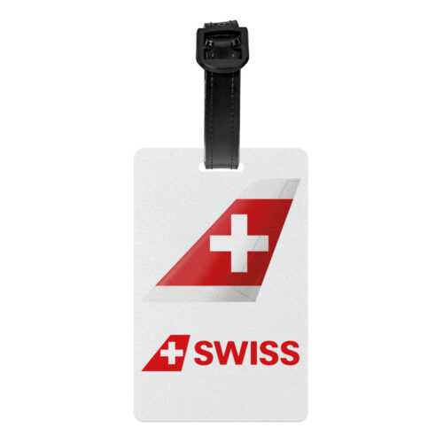 Swiss International Air Lines Airline Logo PVC Luggage Tag Alternative view of Swiss International Air Lines Airline Logo PVC Luggage Tag