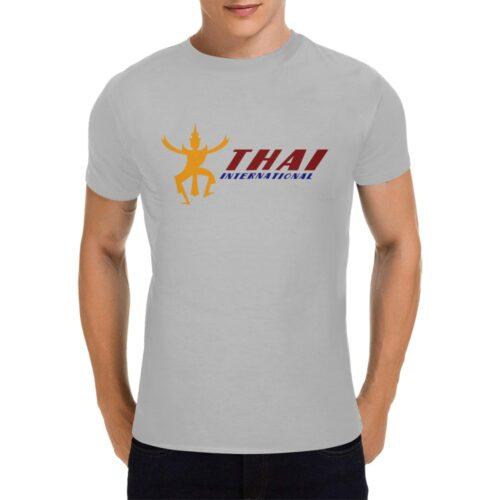 Thai Airways Vintage Logo v2 Men's T-Shirt in USA Size Alternative view of Thai Airways Vintage Logo v2 Men's T-Shirt in USA Size