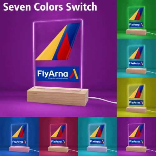Fly Arna Acrylic Print with Dynamic 7-Color Lighting Alternative view of Fly Arna Acrylic Print with Dynamic 7-Color Lighting