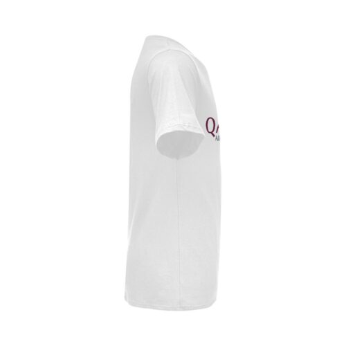 Qatar Airways Horizontal Logo Aviation Airline Tee, white