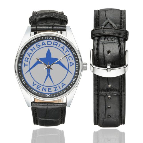 transadriatica Men's Casual Leather Strap Watch(Model 211)
