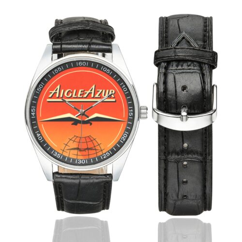 aigle azur 2 Men's Casual Leather Strap Watch(Model 211)