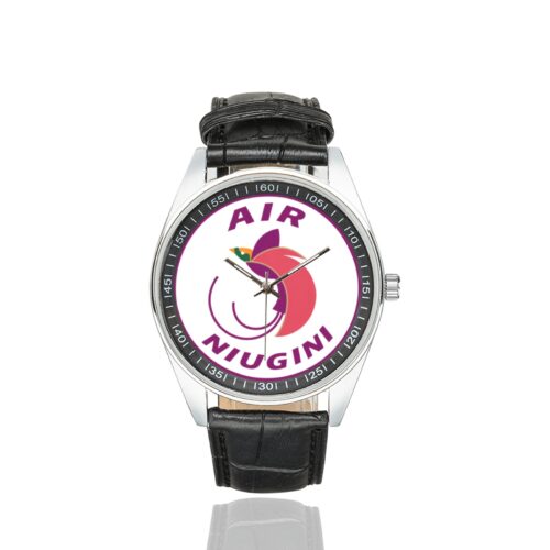 Alternative view of air niugini Men's Casual Leather Strap Watch.
