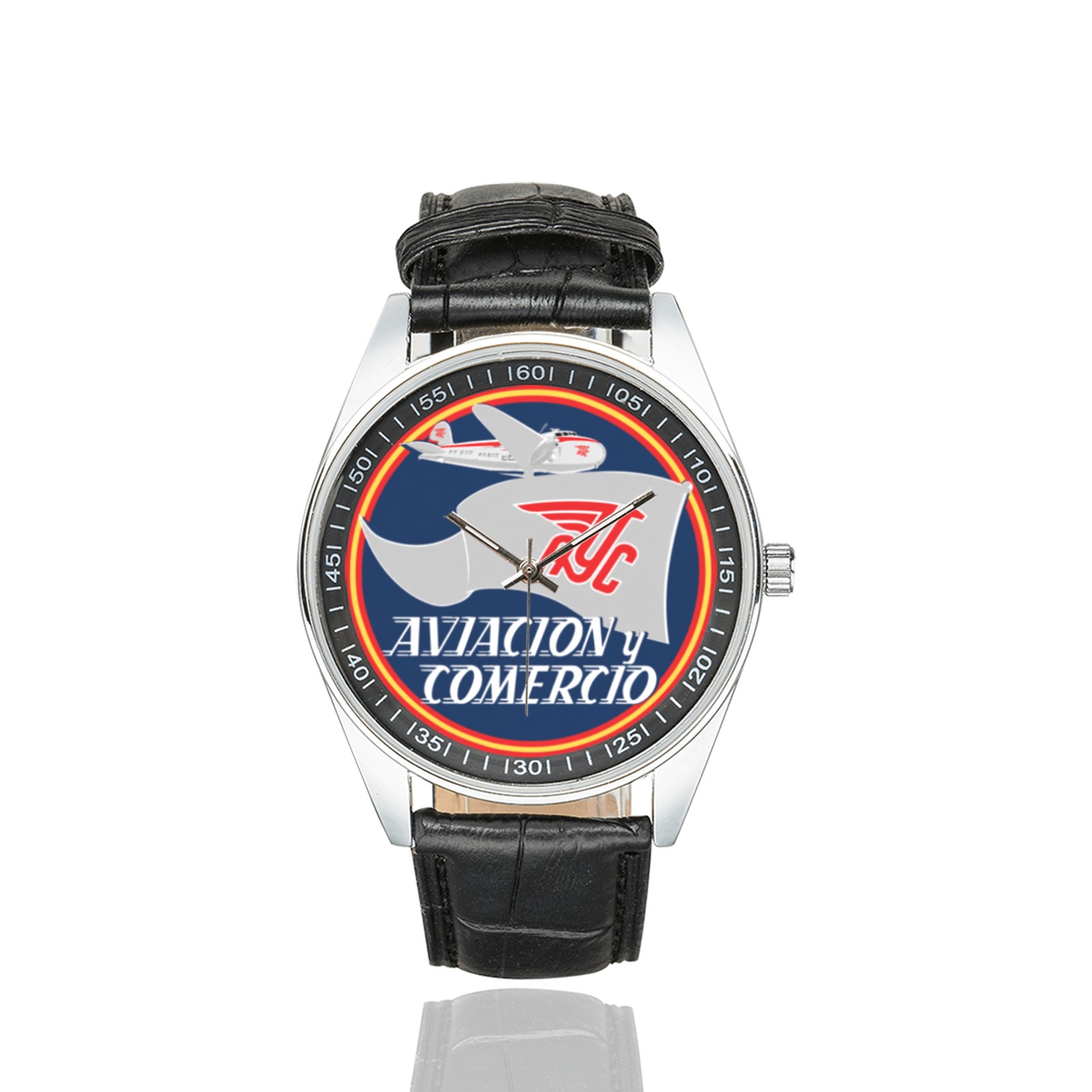 Aviaco vintage Men's Casual Leather Strap Watch. Aviaco vintage Men's Casual Leather Strap Watch. - Image 2