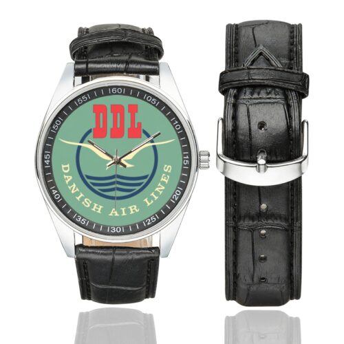 DDL Danish Air Lines Men's Casual Leather Strap Watch(Model 211) DDL Danish Air Lines Men's Casual Leather Strap Watch(Model 211)