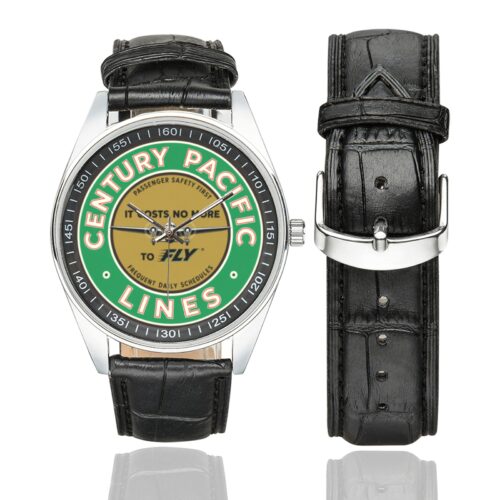 Century pacific lines 01 Men's Casual Leather Strap Watch(Model 211) Century pacific lines 01 Men's Casual Leather Strap Watch(Model 211)