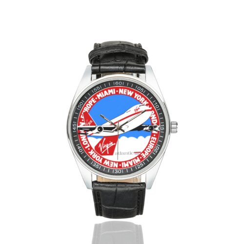 Alternative view of Virgin Atlantic Men's Casual Leather Strap Watch(Model 211)