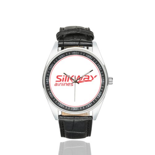 Alternative view of SILKWAY airlines 02 Men's Casual Leather Strap Watch.