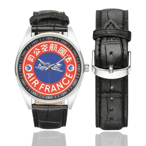 AF 02 Men's Casual Leather Strap Watch.