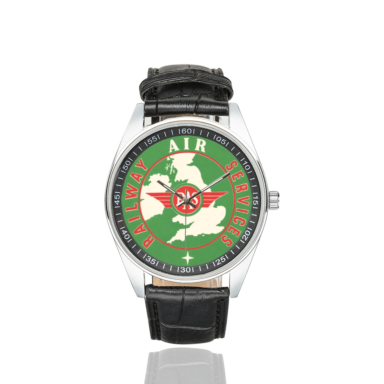 RAS Men's Casual Leather Strap Watch. RAS Men's Casual Leather Strap Watch. - Image 2