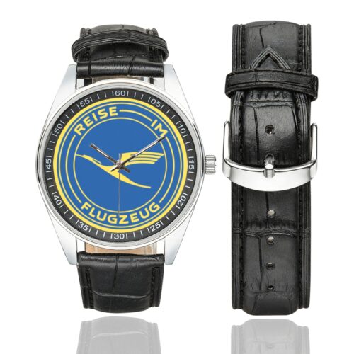 Lufthansa vintage 05 Men's Casual Leather Strap Watch(Model 211)