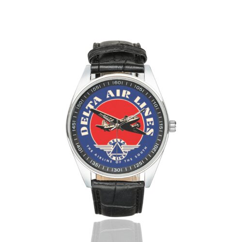 Alternative view of delta vintage 04 Men's Casual Leather Strap Watch(Model 211)