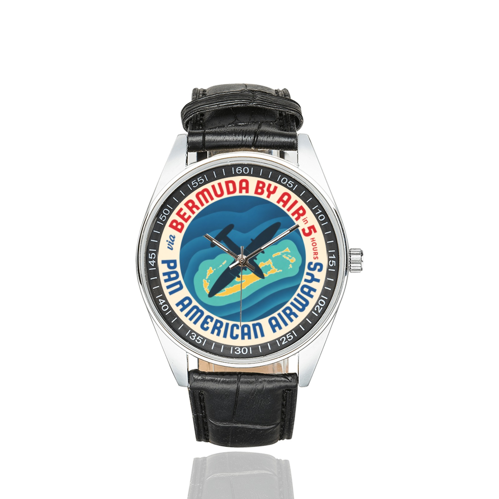 PAA vintage 03 Men's Casual Leather Strap Watch. PAA vintage 03 Men's Casual Leather Strap Watch. - Image 2