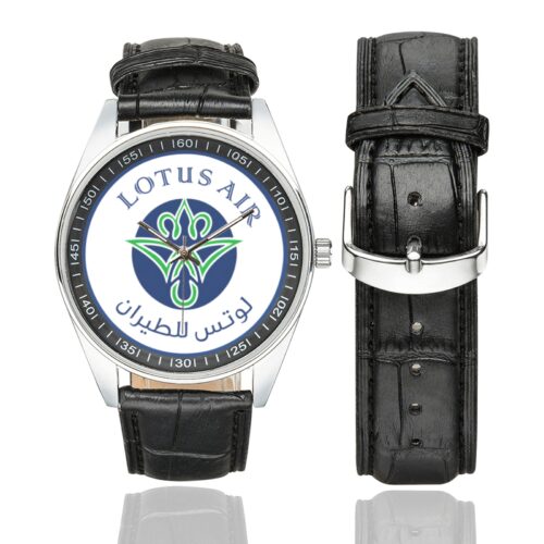 Lotus Air Men's Casual Leather Strap Watch.