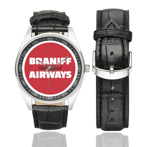 braniff airways vintage Men's Casual Leather Strap Watch(Model 211) braniff airways vintage Men's Casual Leather Strap Watch(Model 211)