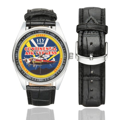 continental air express Men's Casual Leather Strap Watch(Model 211)