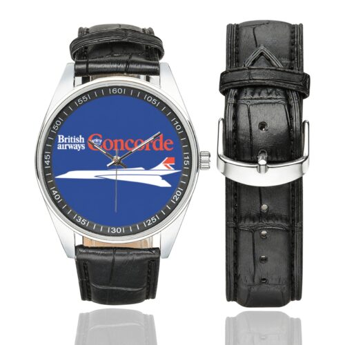 british airways Men's Casual Leather Strap Watch. british airways Men's Casual Leather Strap Watch.