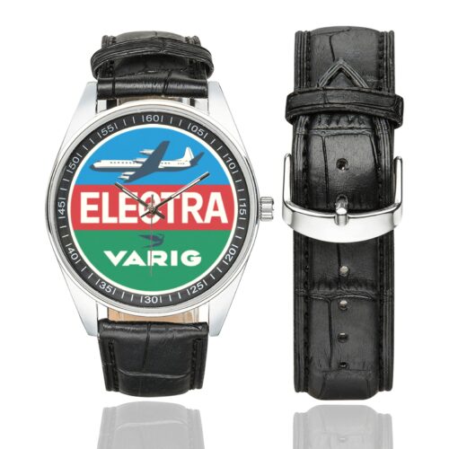 varig 657487 Men's Casual Leather Strap Watch(Model 211)