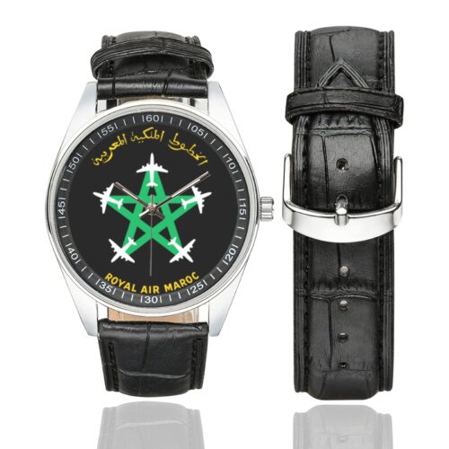 Royal Air Maroc 03 Men's Casual Leather Strap Watch. Royal Air Maroc 03 Men's Casual Leather Strap Watch.