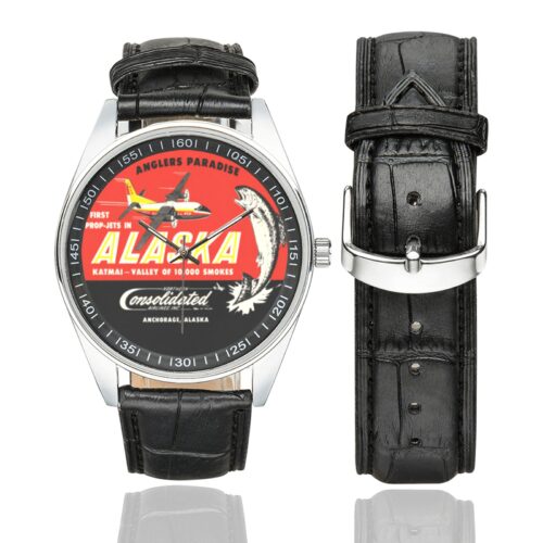 Alaska3546 Men's Casual Leather Strap Watch(Model 211)