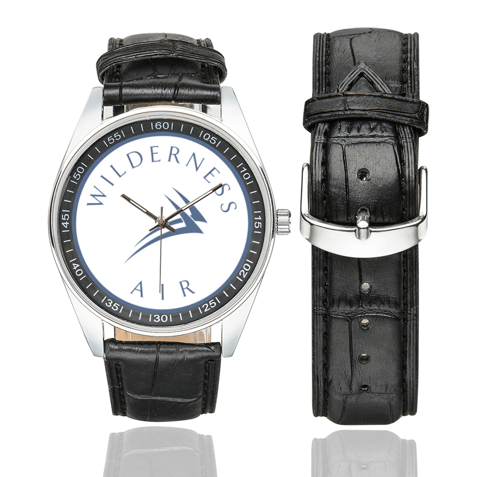 wilderness air Men's Casual Leather Strap Watch. wilderness air Men's Casual Leather Strap Watch.