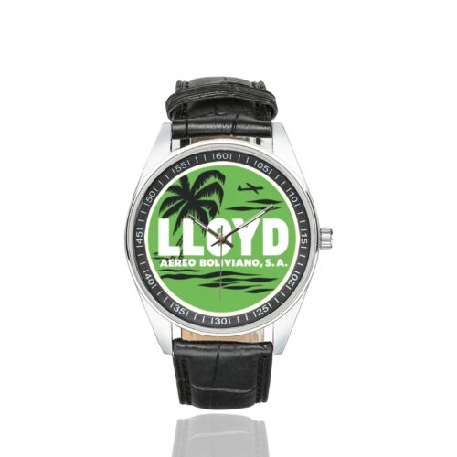 Alternative view of LLOYD Aero Boliviano 02 Men's Casual Leather Strap Watch.