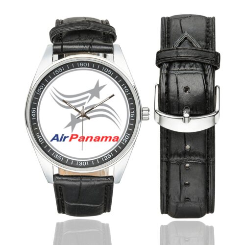 Air Panama 01 Men's Casual Leather Strap Watch.