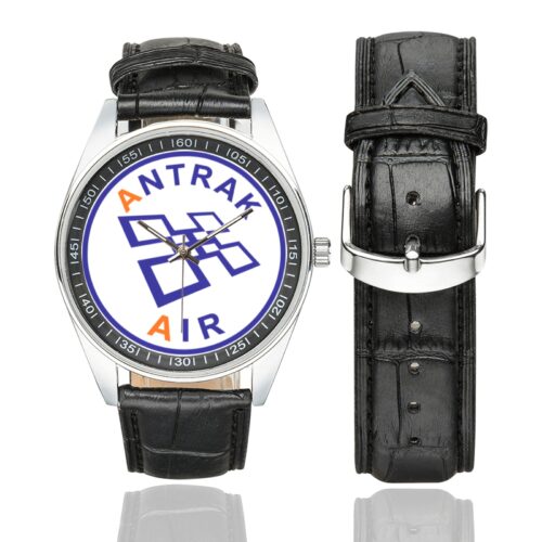 antrak air Men's Casual Leather Strap Watch.