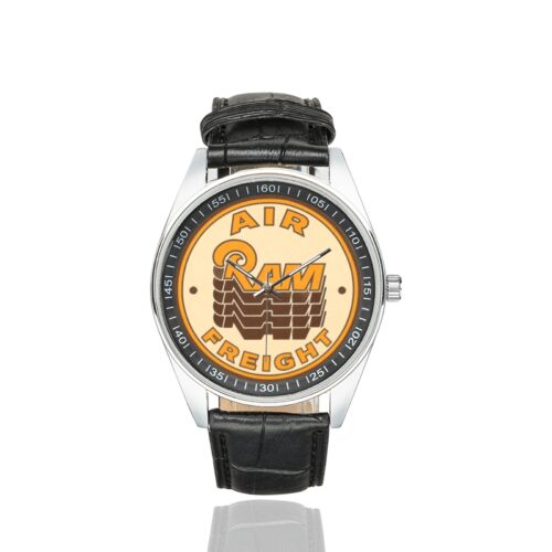 Alternative view of RAM air freight Men's Casual Leather Strap Watch.