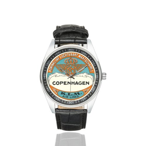 Alternative view of KLM Copenhagen Men's Casual Leather Strap Watch(Model 211)
