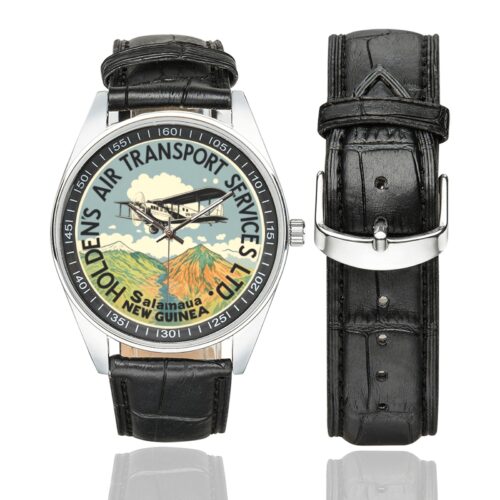 Holden's Men's Casual Leather Strap Watch.