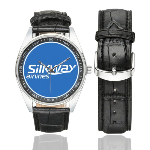 SILKWAY airlines 04 Men's Casual Leather Strap Watch.