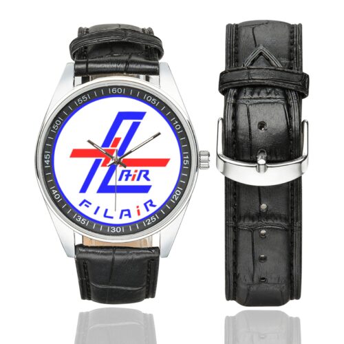 FILAIR Men's Casual Leather Strap Watch.