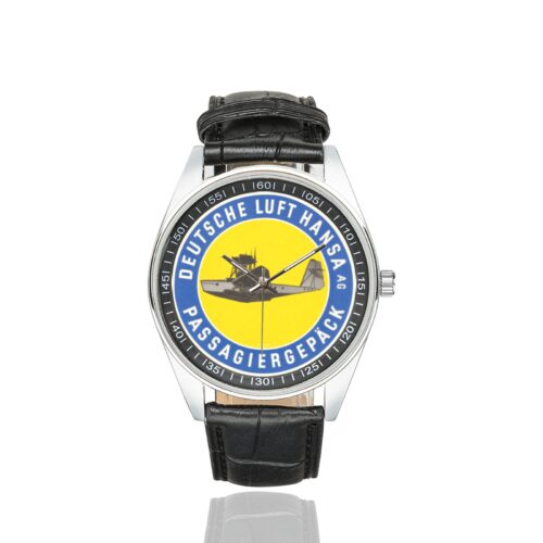 Alternative view of luft hansa 05 Men's Casual Leather Strap Watch.