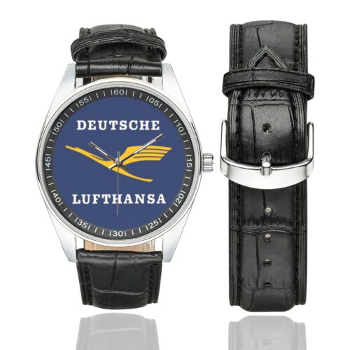 Lufthansa vintage 06 Men's Casual Leather Strap Watch(Model 211)