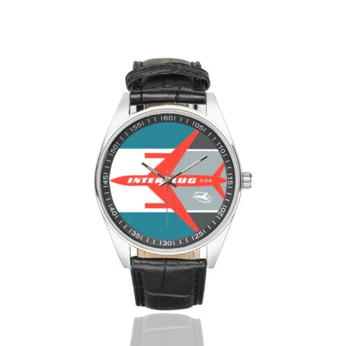 Alternative view of Interflug vintage 02 Men's Casual Leather Strap Watch(Model 211)