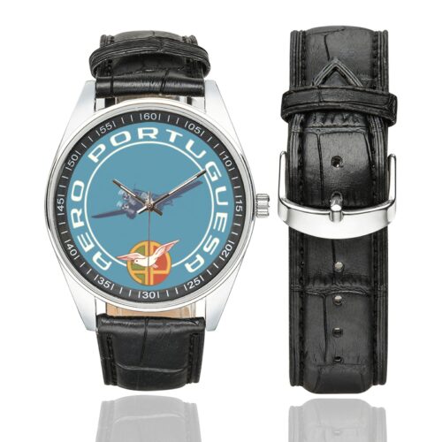Aero portuguesa Men's Casual Leather Strap Watch(Model 211) Aero portuguesa Men's Casual Leather Strap Watch(Model 211)